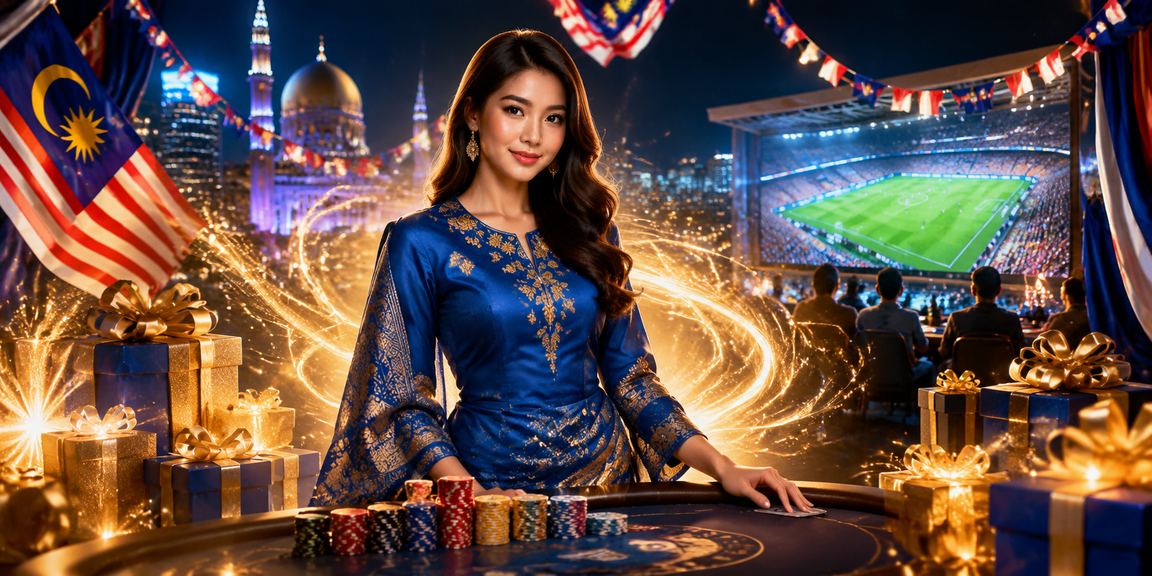 Pengguna Malaysia dalam pakaian tradisional menikmati pertaruhan sukan dalam talian di Selangor